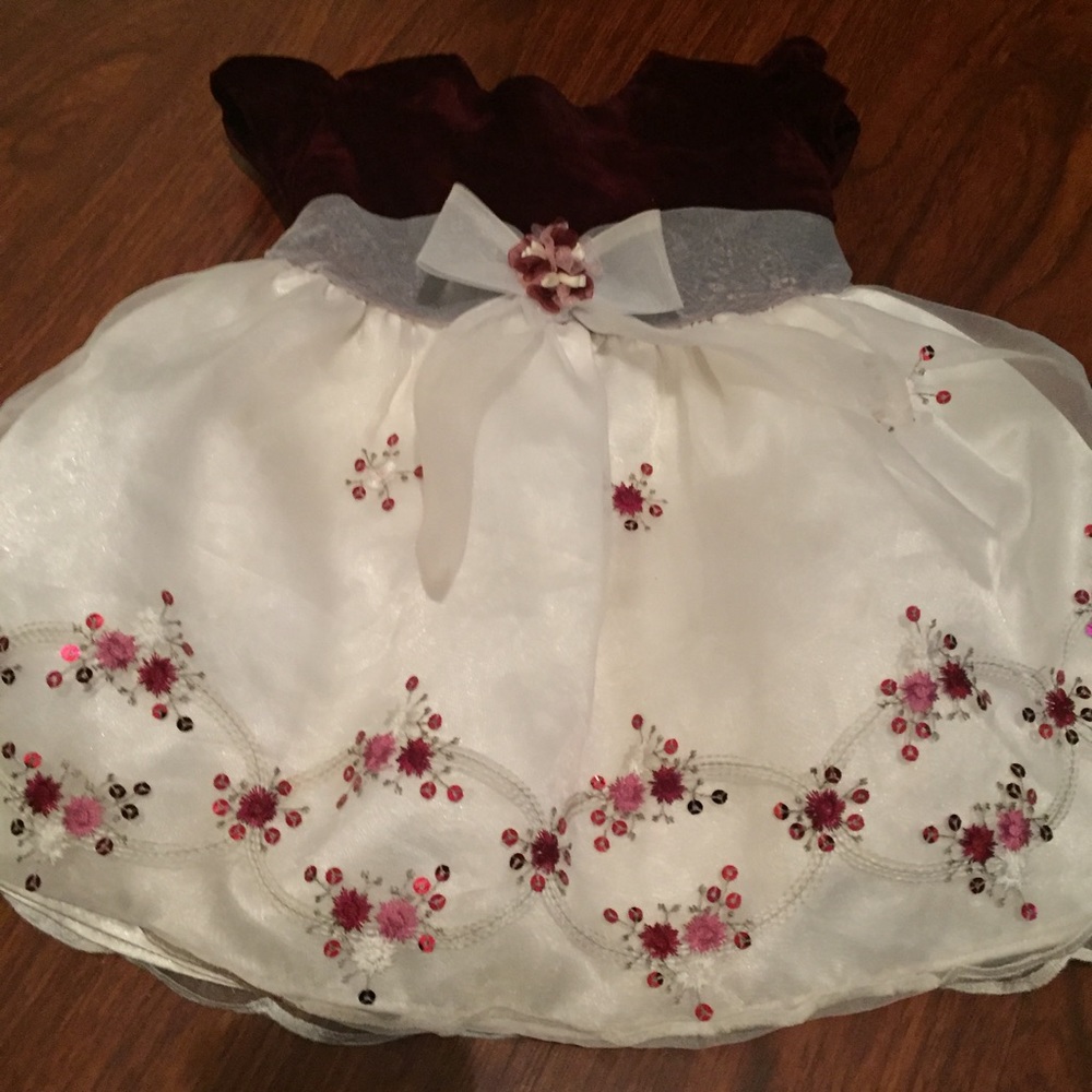 COPY - Vintage Princess Dress Baby Girl 6-9 Months sequin